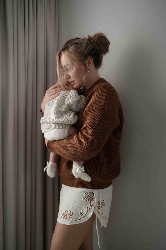 Heavy Knit Pulli MUM Cocoa - earthy brown