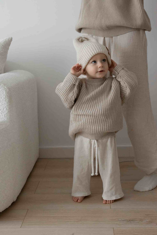 Heavy Knit Pulli Oat - Neutral Beige