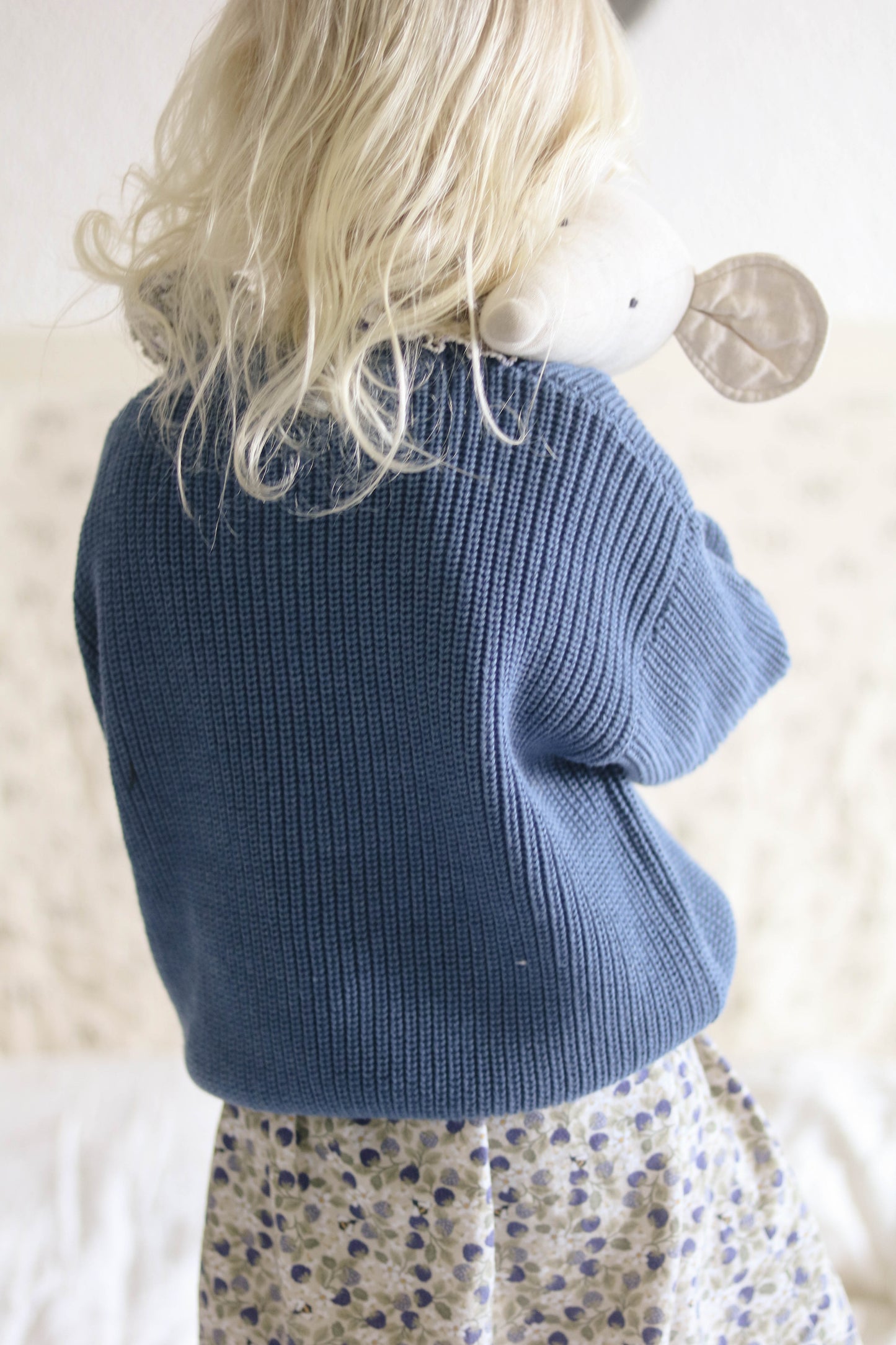 Heavy Knit Pulli Blueberry - rich blue