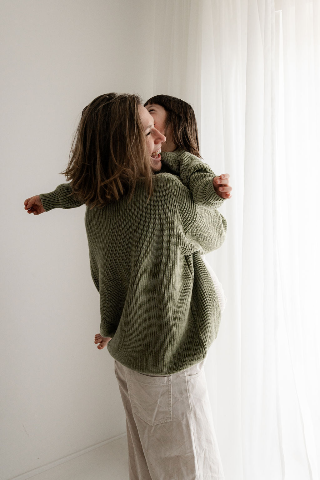 Sage Heavy Chunky Knit Pulli MUM - salbeigrün