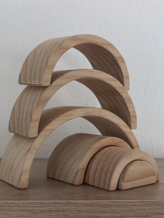 Small Wooden Rainbow - Montessori