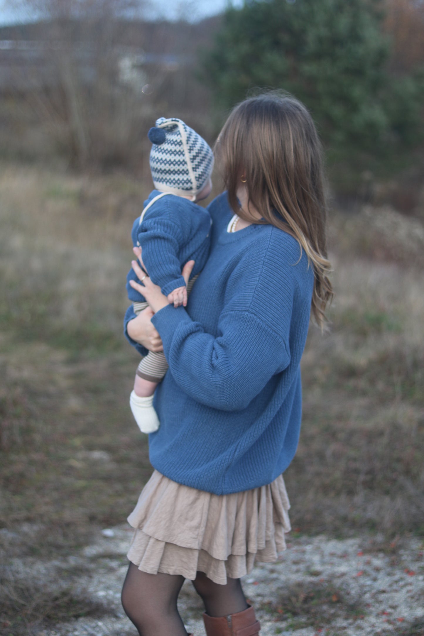 Blueberry Heavy Chunky Knit Pulli MUM - rich blue